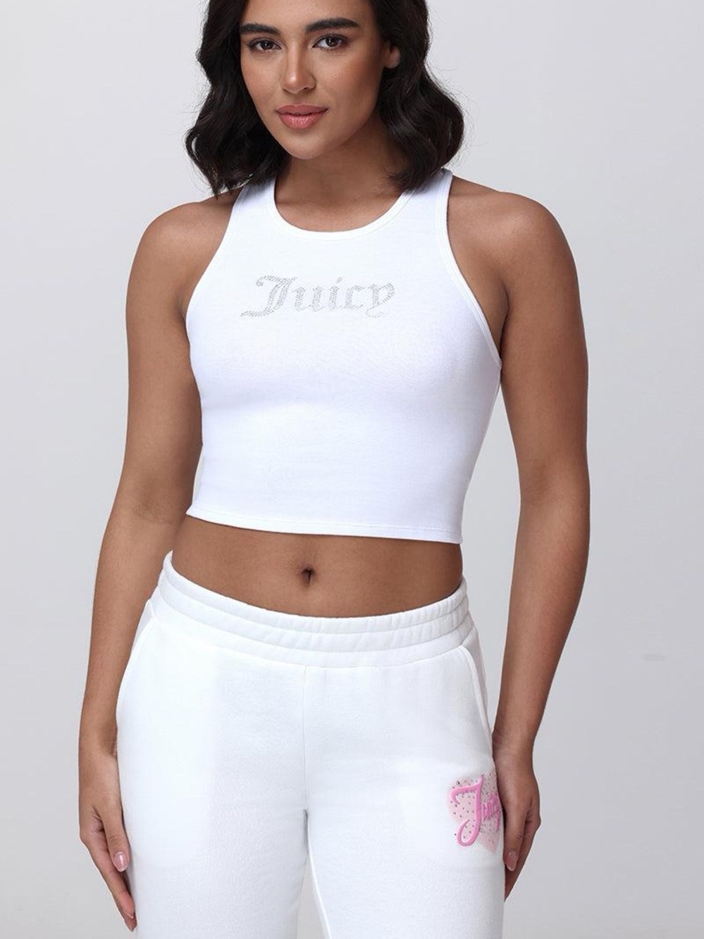 Juicy Couture Bling Rhinestone Crop Tank